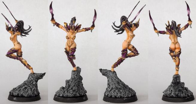 Succube Eldar noire by evenement