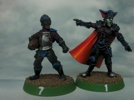 Blood Bowl Vampire and Thrall by abrennan