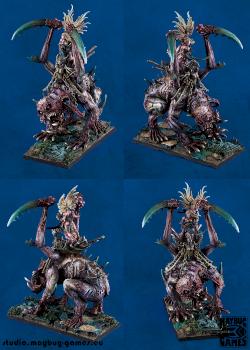 Slaanesh Chariot Great Spawn by MaybugM