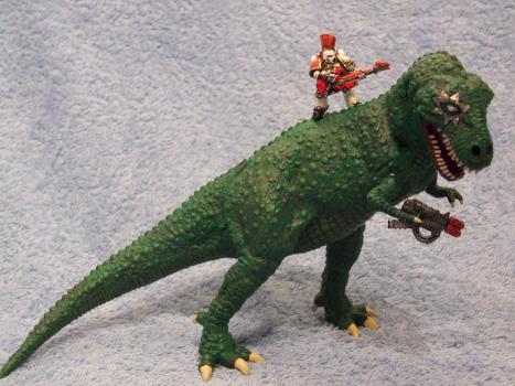 Classic Noise Marine Riding a Dinosaur by HerstonHolt