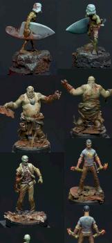 5 Zombiegame Figures by jarhead