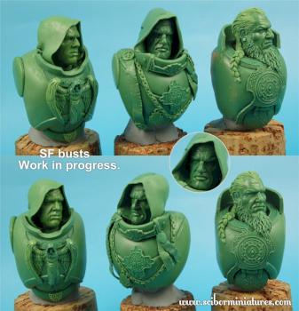 SF Busts - work in progress by Scibor