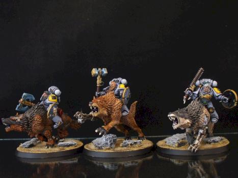 Space Wolves Thunderwolf Cavalry by bilorca