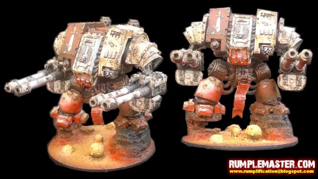 Grey Knight Dreadnought with twin linked autocannons by rumplemaster