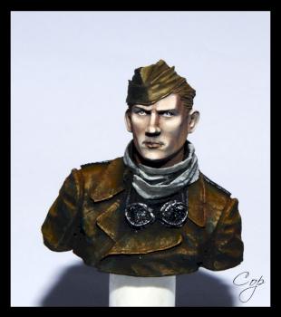 Soldier Bust by Cross