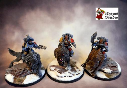 Space Wolves....Thunderwolf Cavalry by Emilys Miniatures