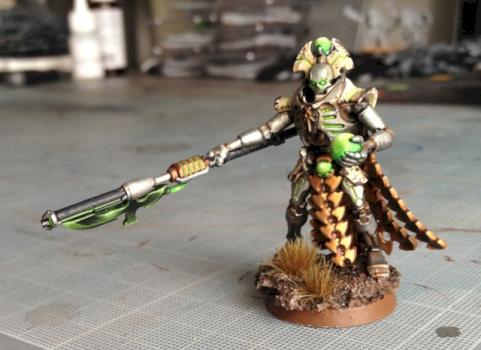 Necron Lord with Resurrection Orb & Warscythe by Vet Sgt Ezekiel