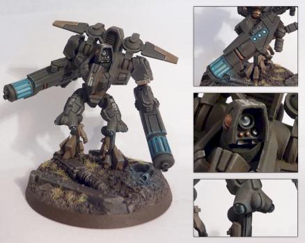 Tau XV9 Hazard Suit with Fusion Cascades by Rovient