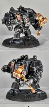 Iron Hand Dreadnougth with ritual hammer by Lio_qc