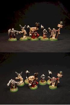 Inquisitor Coteaz and retinue by Vedmochka