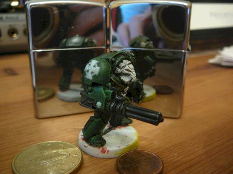 Old metal terminator with assault cannon. by TomCo