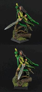 Wood Elf Lord with Great Weapon by skullboy