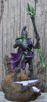 Necron Lord with Staff of Light by meaphet