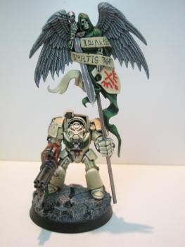 Deathwing Terminator Standard Bearer - Commission by 40kshowcase