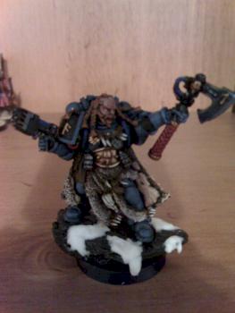Space Wolf Rune Priest by piggysparxxx