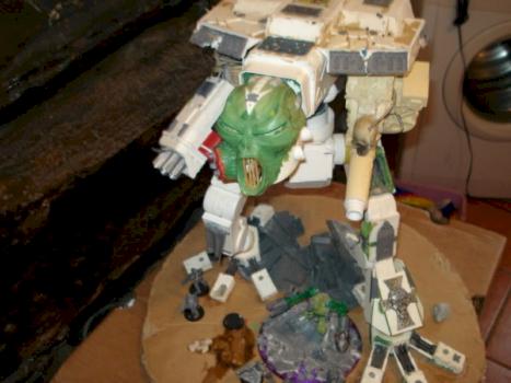 WIP ONE OF A KIND DEATH GUARD BIO TITAN SCRATCH BUILT USING ARMORCAST BITS by TerrorFaced