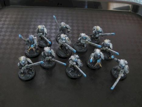 Tau Empire Fire Warrior Team by Ottoking