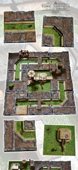 MODULAR 48x48 MALIFAUX or WH40K CHANNELS GAMEBOARD BOX by studiolevel