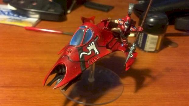 Eldar Autarch on Jetbike by Grand Master Lomandalis