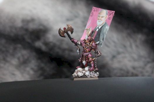 Khorne Champion- Pink Freud style by Haydinius