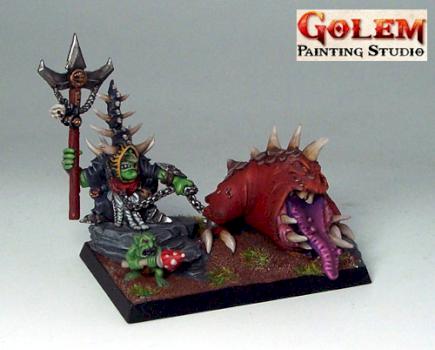 Orc & Goblin Skarsnik & Gobbler by Mike_Mee