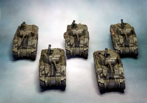 Flames of War Sherman Tank Platoon by vitor