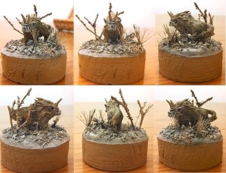 Exalted Horned Snow Hunter, Desert subspecies by magyareagle
