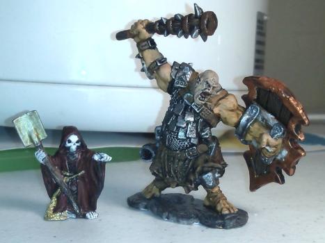 ogre chief and Mr Bones by fishnamedkarl