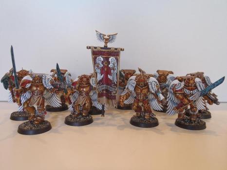 BLood Angels Sanguinary Guard by JAVITO