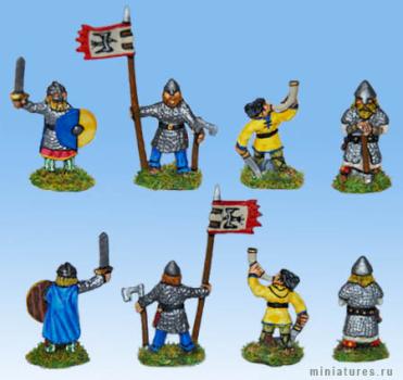15mm vikings, command group by Thorward
