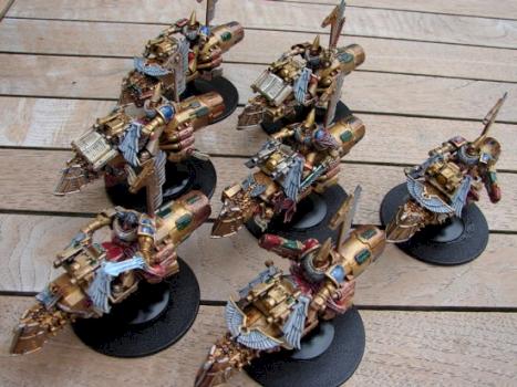 Legio Custodes JetBike Squadron by GregorEisenhorn