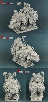 Ogre Kingdoms Tyrant on Rhinox by Lasota