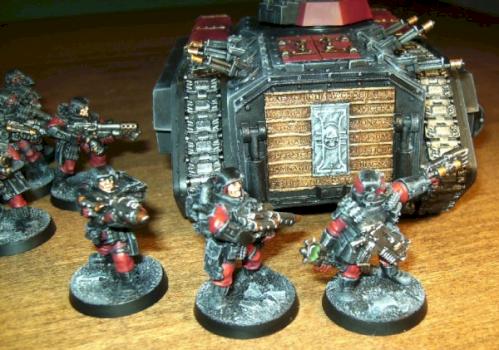 Inquisition Guardists with Chimera by Tom Bones