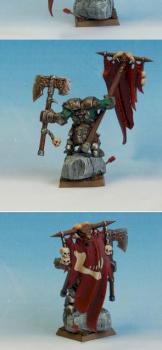 Black Ork Standard Bearer by Zly