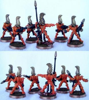 Eldar Fire Dragon Squad by tachitachi