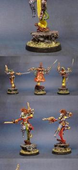 ELDAR HARLEQUINS & MASTER TROUPE by midgardmodels