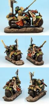 Warhammer 40K Dark Angels Lord on Bike by rene