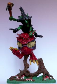 Night Goblin atop Squigg by Stront