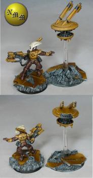 Tau Shas'ui with Shield Drone by nels0nmac
