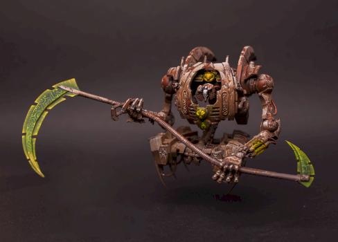 Necron Overlord on Command barge by Flasher