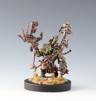 Ork Pain Boy & His Servo Skull Rot Brain by BloodASmedium