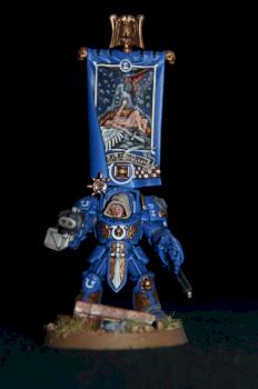 Ultramarine Standard Bearer - Command Squad by N-Dee