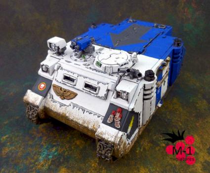Space Marines errant Rhino by malinek28
