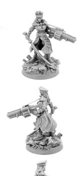FEMALE COMMISSAR WITH GRENADE LAUNCHER by warex