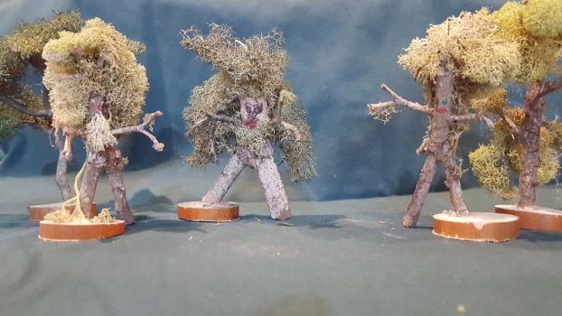 Ents and trees from twigs and moss by FranchiFamily