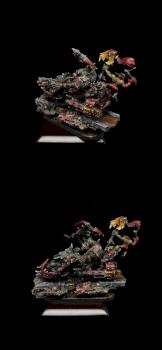 LWPC2015-Vehicle-Orks Warbiker Mob by KSlee