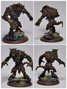 Circle Orboros Feral Warpwolf by Zaz