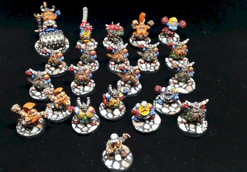 Dwarf blood bowl team by phiphe