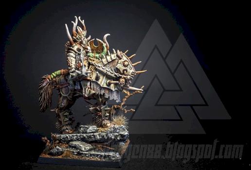 Chaos Lord on Daemonic Mount by Wolffghar