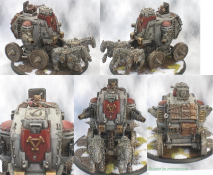 Khador Gun Carriage by greensamurai